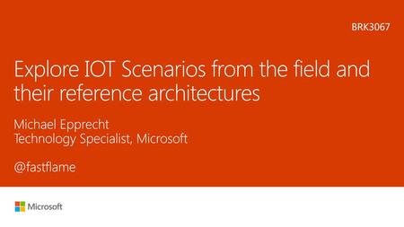 Explore IOT Scenarios from the field and their reference architectures