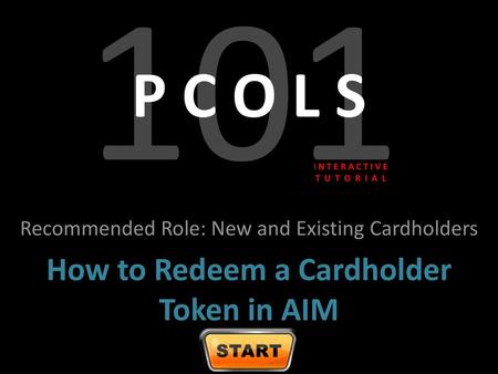 How to Redeem a Cardholder Token in AIM