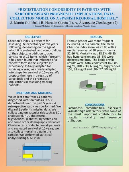 “REGISTRATION COMORBIDITY IN PATIENTS WITH SARCOIDOSIS AND PROGNOSTIC IMPLICATIONS, DATA COLLECTION MODEL ON A SPANISH REGIONAL HOSPITAL.”  S. Martín Guillén(1)