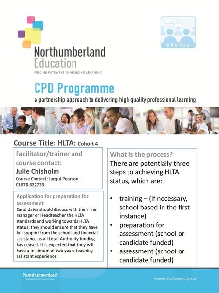 Course Title: HLTA: Cohort 4