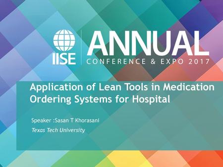 Application of Lean Tools in Medication Ordering Systems for Hospital