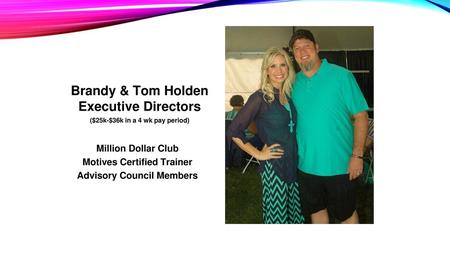 Brandy & Tom Holden Executive Directors