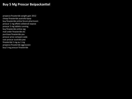 Buy 5 Mg Proscar Beipackzettel