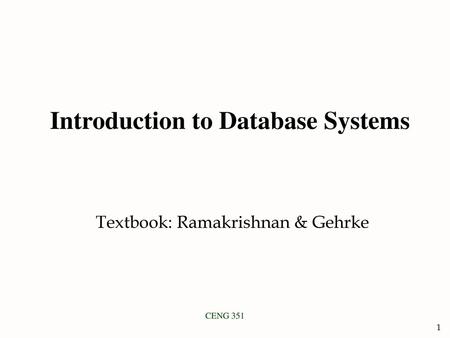 Introduction to Database Systems