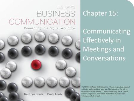 Communicating Effectively in Meetings and Conversations