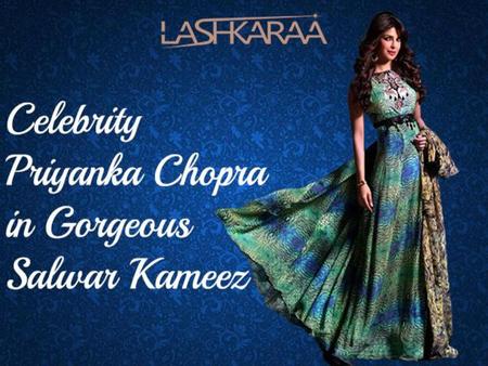 Celebrity Priyanka Chopra in Gorgeous Salwar Kameez Suits