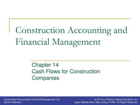 Construction Accounting and Financial Management