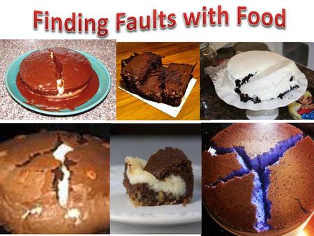 Finding Faults with Food