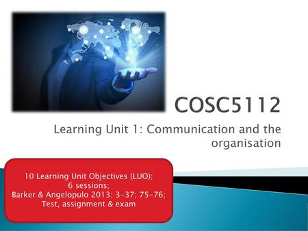 Learning Unit 1: Communication and the organisation