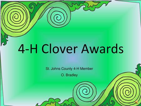 St. Johns County 4-H Member