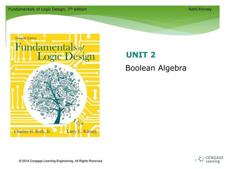 Unit 2 Boolean Algebra.