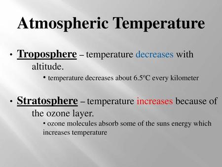 Atmospheric Temperature