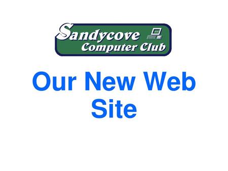 Our New Web Site.