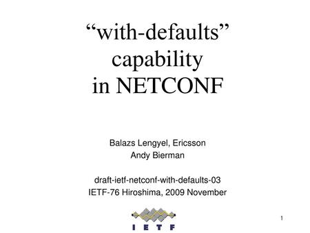 “with-defaults” capability in NETCONF