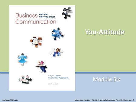 You-Attitude Module Six McGraw-Hill/Irwin