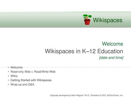 Wikispaces in K–12 Education