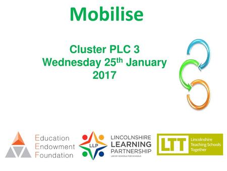 Cluster PLC 3 Wednesday 25th January