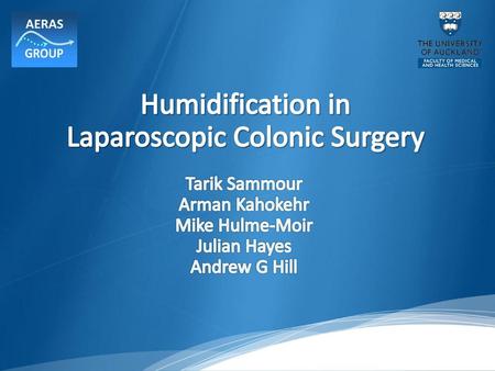 Humidification in Laparoscopic Colonic Surgery