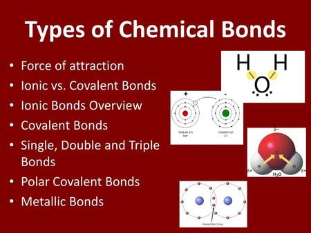 Types of Chemical Bonds