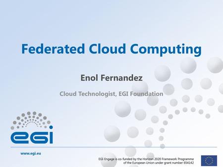 Federated Cloud Computing