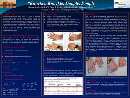 “Knuckle, Knuckle, Dimple, Dimple”