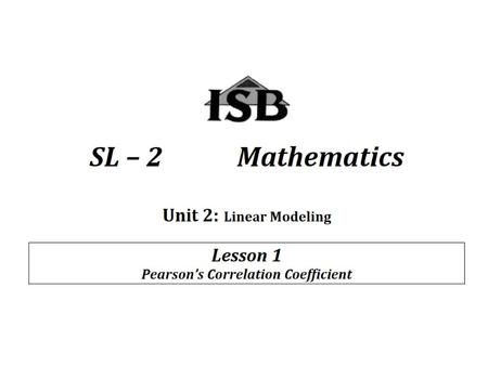 Enter the data above into your calculator and create a scatterplot