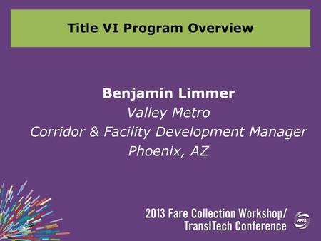 Title VI Program Overview