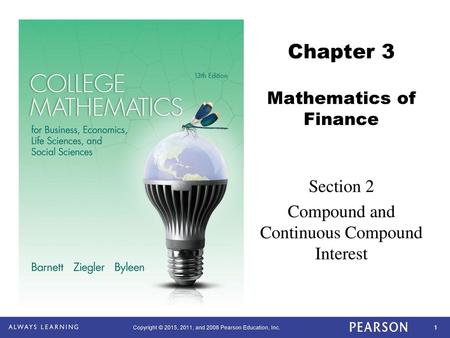 Chapter 3 Mathematics of Finance