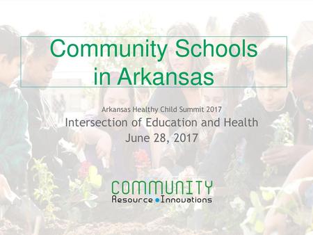 Community Schools in Arkansas