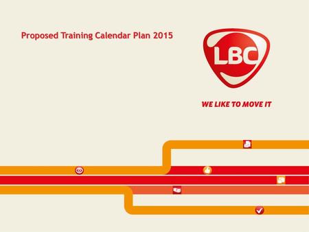 Proposed Training Calendar Plan 2015