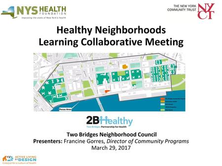 Healthy Neighborhoods Learning Collaborative Meeting