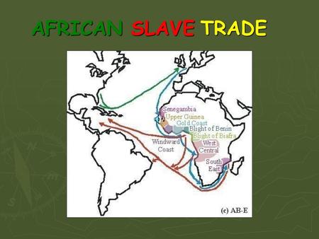 AFRICAN SLAVE TRADE.