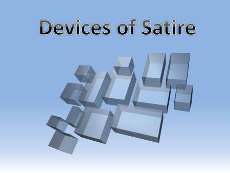 Devices of Satire Floating, transparent 3-D rectangles (Basic)