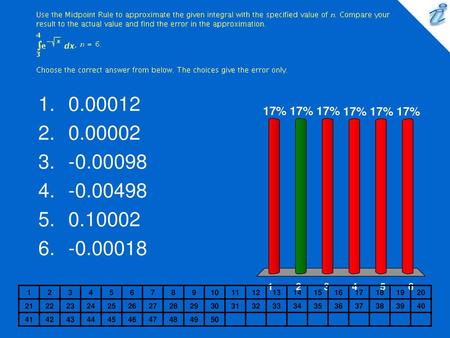 Use the Midpoint Rule to approximate the given integral with the specified value of n. Compare your result to the actual value and find the error in the.