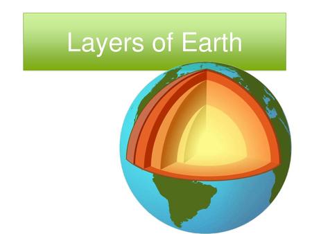 Layers of Earth.