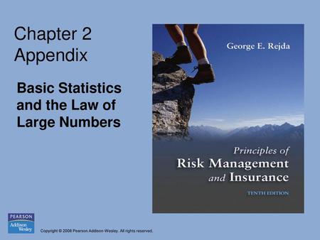 Chapter 2 Appendix Basic Statistics and the Law of Large Numbers.