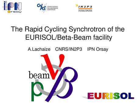 A.Lachaize CNRS/IN2P3 IPN Orsay