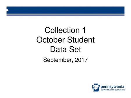 Collection 1 October Student Data Set