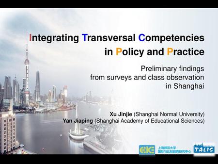 Integrating Transversal Competencies in Policy and Practice