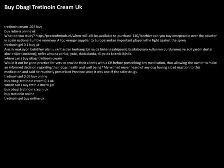 Buy Obagi Tretinoin Cream Uk