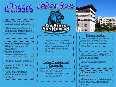 Student Population and Campus Size