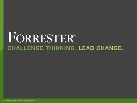 WEBINAR Forrester’s 2017 Predictions For CIOs