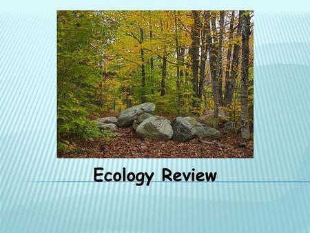 Ecology Review.