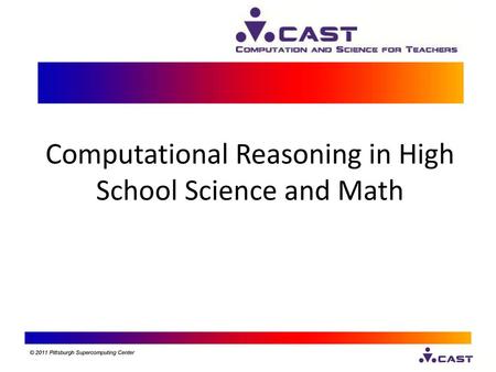 Computational Reasoning in High School Science and Math