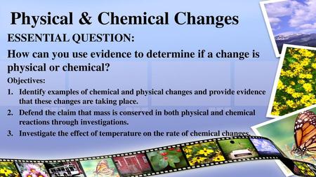 Physical & Chemical Changes