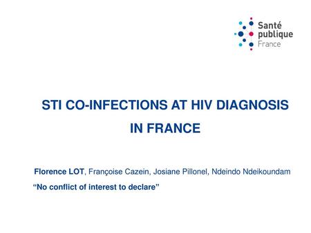 STI co-infections at HIV diagnosis in france