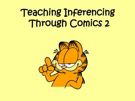 Teaching Inferencing Through Comics 2.