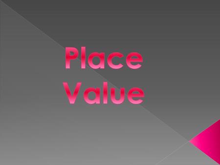 Place Value.