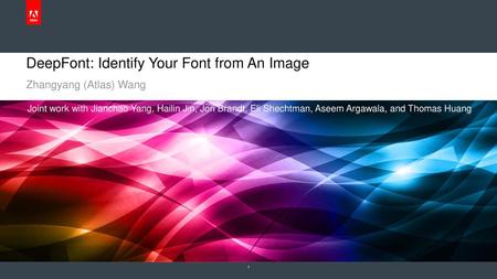 DeepFont: Identify Your Font from An Image