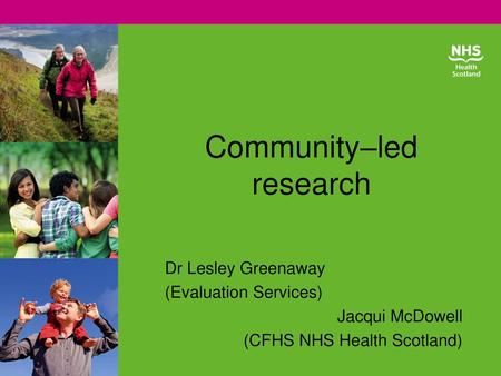 Community–led research